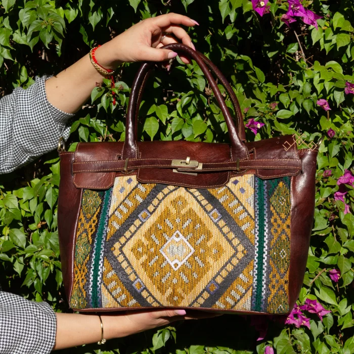 Stylish Carpet Leather Handbag for Women