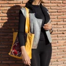 Havan shoulder tote carpet leather Bag