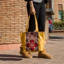 Havan shoulder tote carpet leather Bag