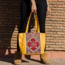 Havan shoulder tote carpet leather Bag