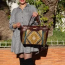 Stylish Carpet Leather Handbag for Women