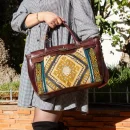 Stylish Carpet Leather Handbag for Women