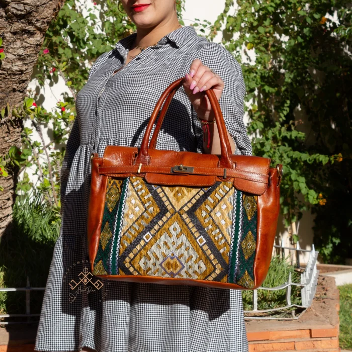 Brown Leather Handbag For Women - Image 4