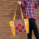 Havan shoulder tote carpet leather Bag
