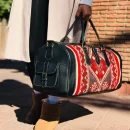 Red carpet large leather travel bag