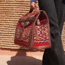 Morocco Vintage Red Carpet Leather travel Bag
