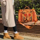 Personalized Crafted Kilim Travel leather Bag