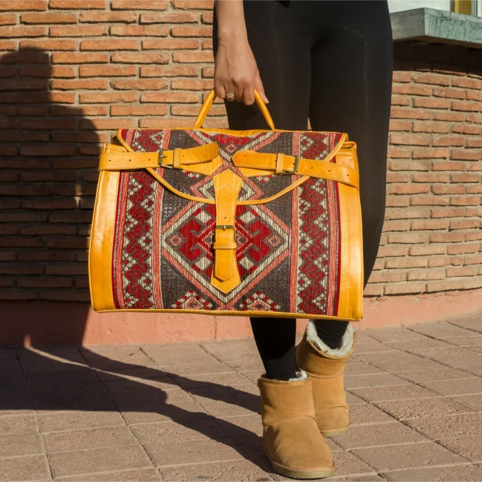 Handmade Kilim Travel Bag - Image 4
