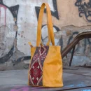 Havan shoulder tote carpet leather Bag