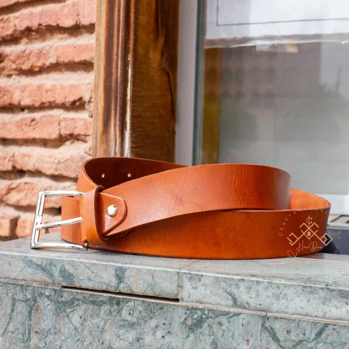 Traditional Men's Leather Belt - Image 8
