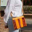 Handmade Berber carpet leather Purse