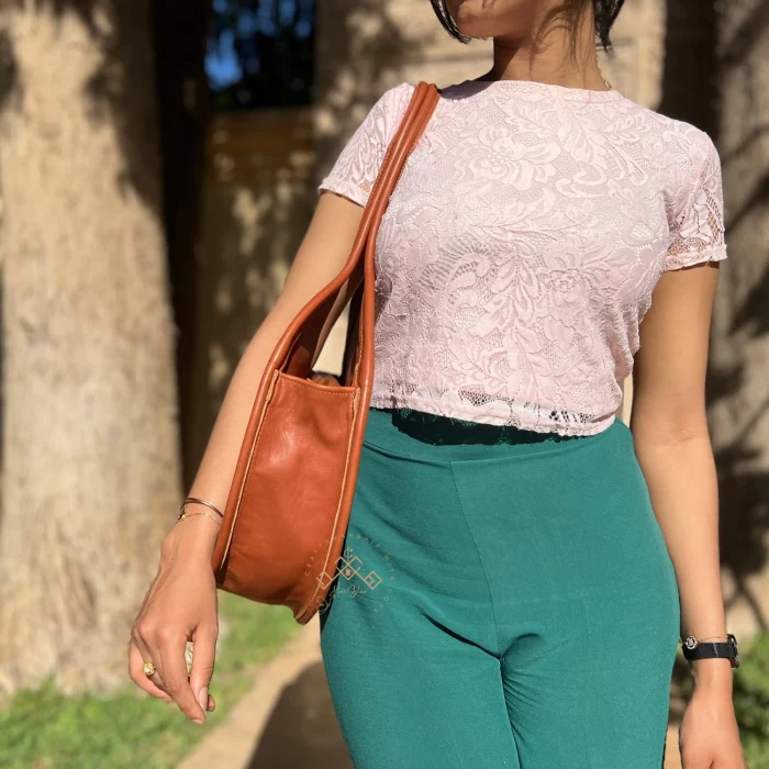 Perfect Fashion Round Tote Leather Bag for Women - Image 2