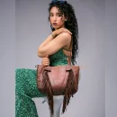 Leather Fringe Shoulder Bag