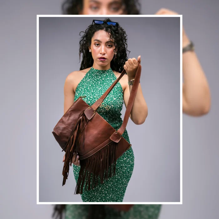 Leather Fringe Shoulder Bag