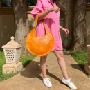 Perfect Fashion Round Tote Leather Bag for Women